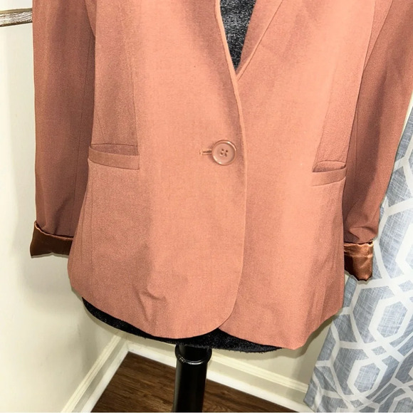 Brown single button blazer - Picture 2 of 5